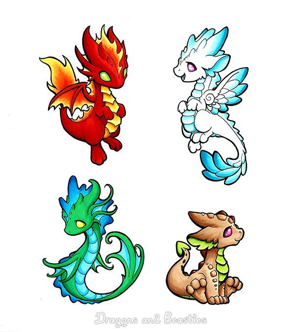 vibrant cute dragon character backgrounds