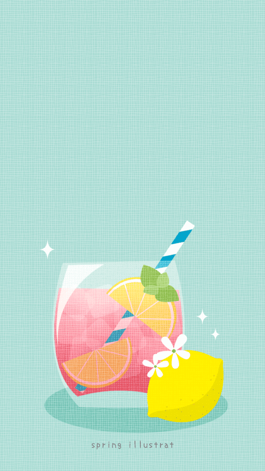 vibrant cute lemonade background styles