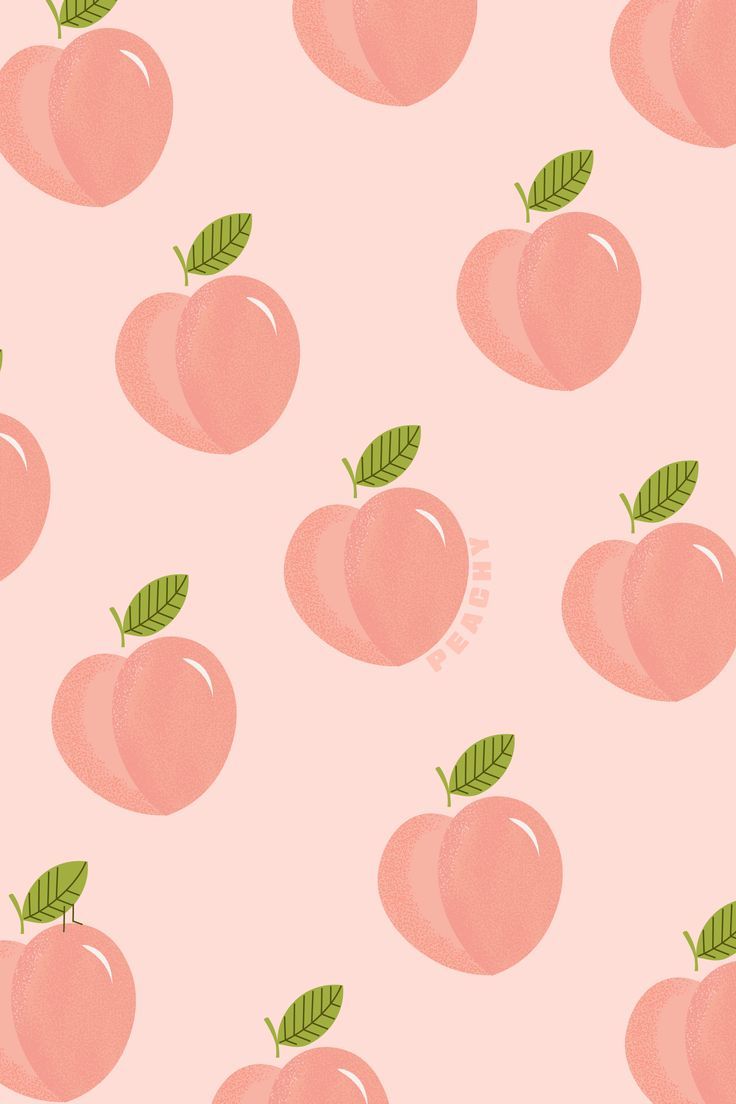 vibrant cute peach fruit backgrounds