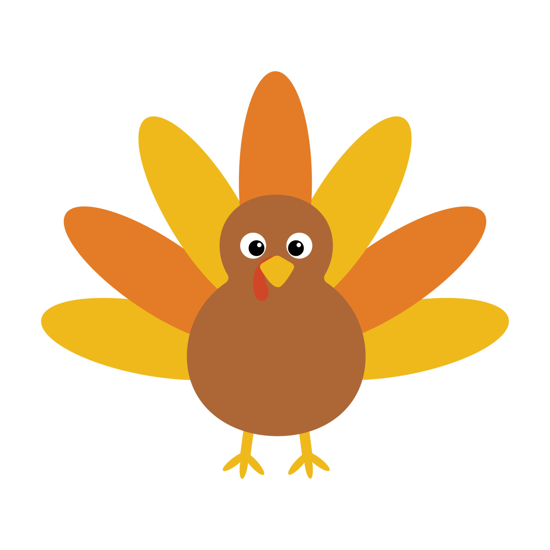 vibrant cute turkey imagery