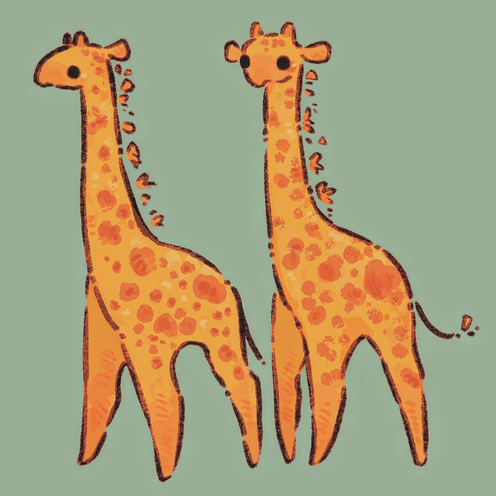 vibrant giraffe backgrounds for social media.