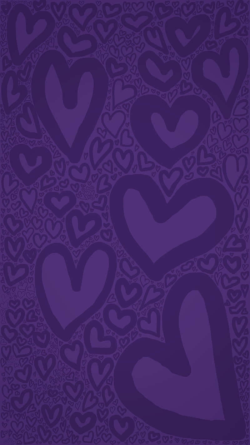 vibrant purple heart graphics for desktop