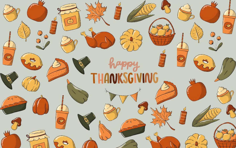 wallpaper cute Thanksgiving backgrounds 0011