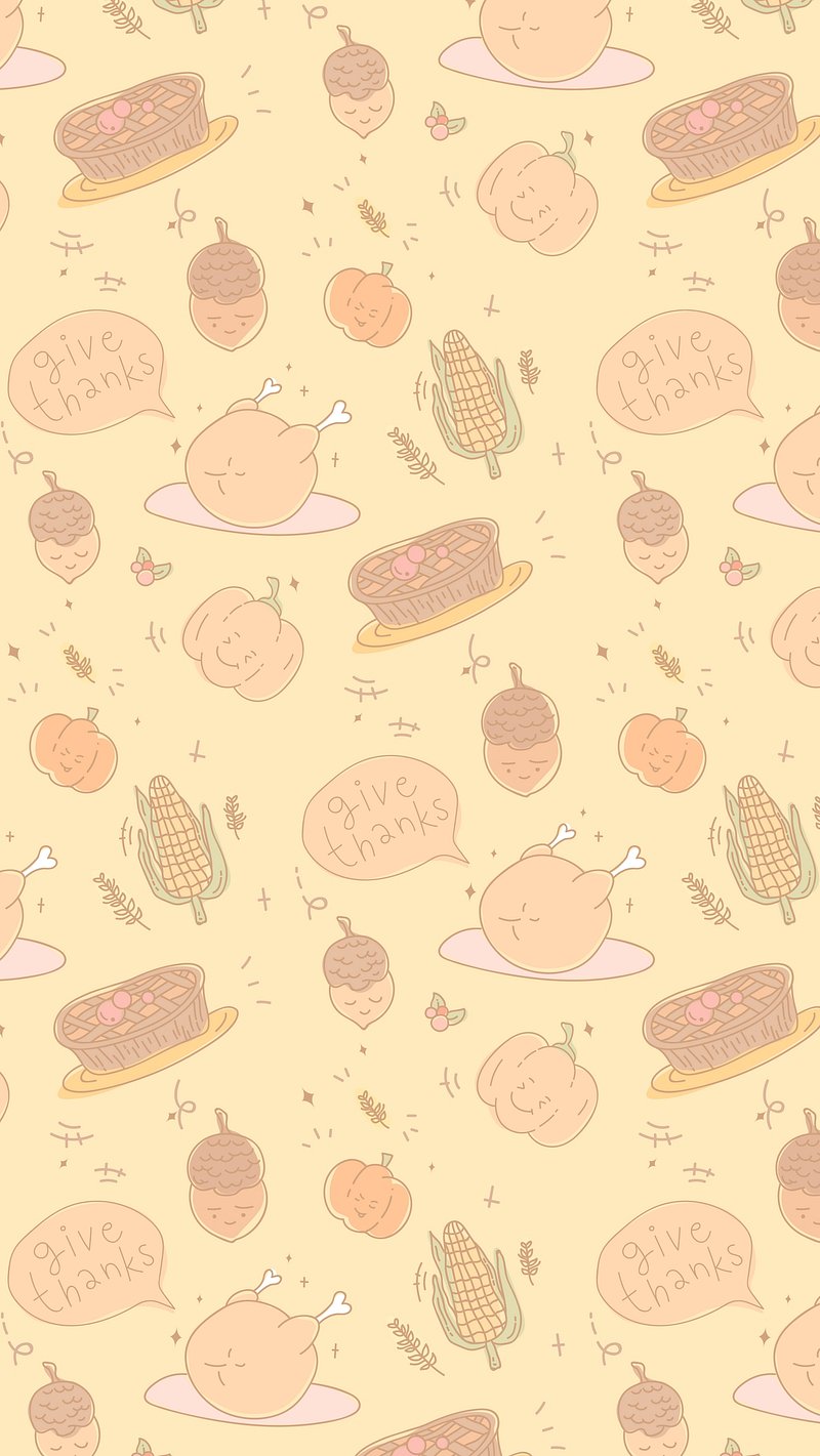 wallpaper cute Thanksgiving backgrounds 0013