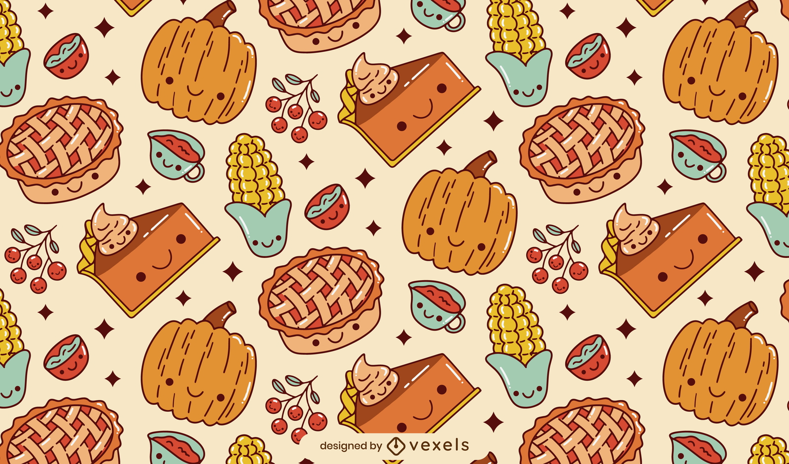 wallpaper cute Thanksgiving backgrounds 0036