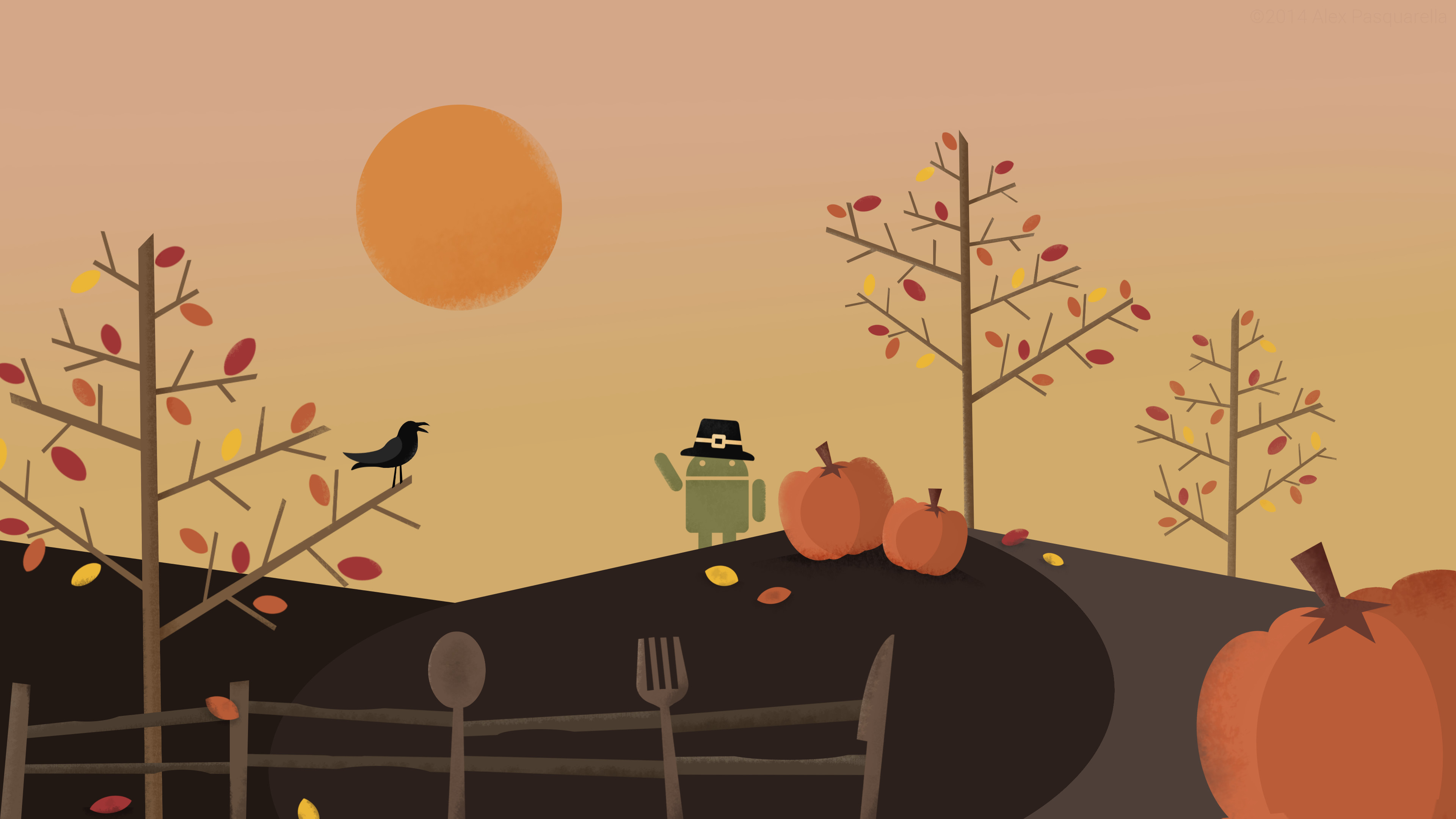 wallpaper cute Thanksgiving backgrounds 0044