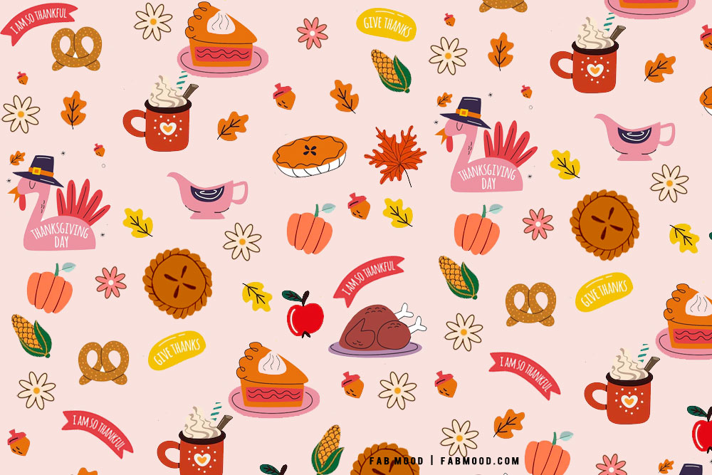 wallpaper cute Thanksgiving backgrounds 0056