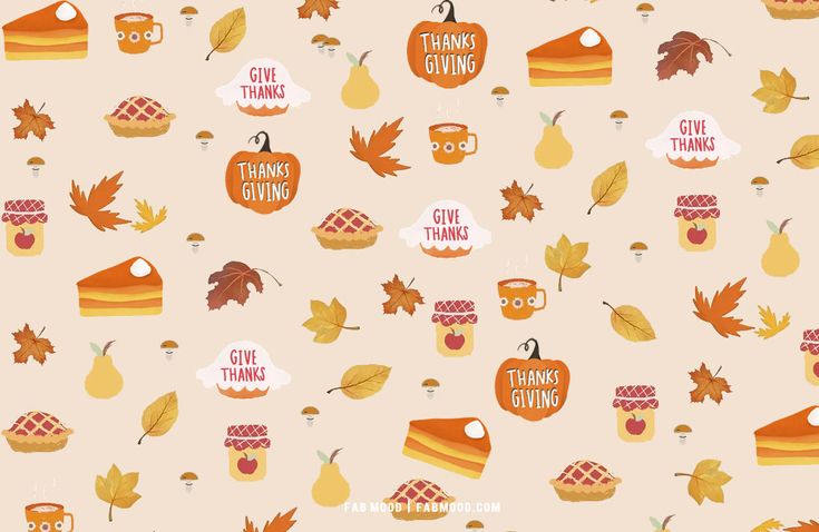 wallpaper cute Thanksgiving backgrounds 0058