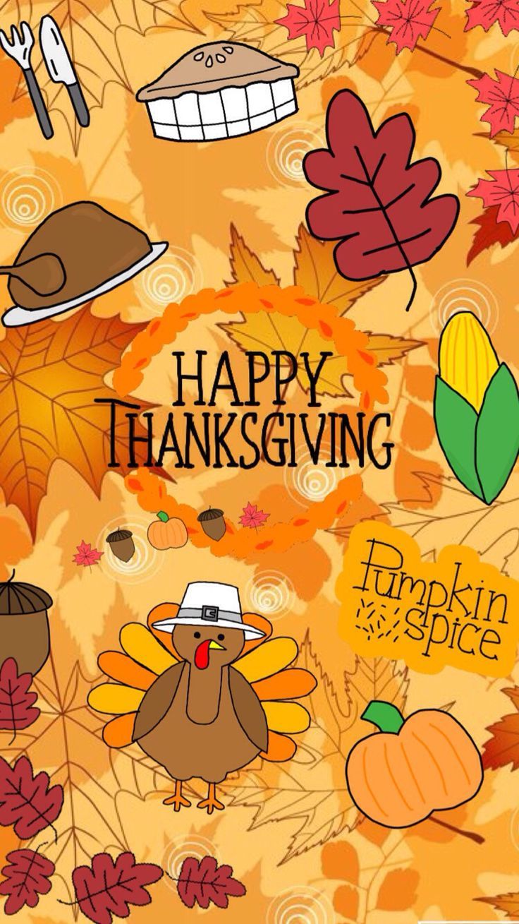 wallpaper cute Thanksgiving backgrounds 0071