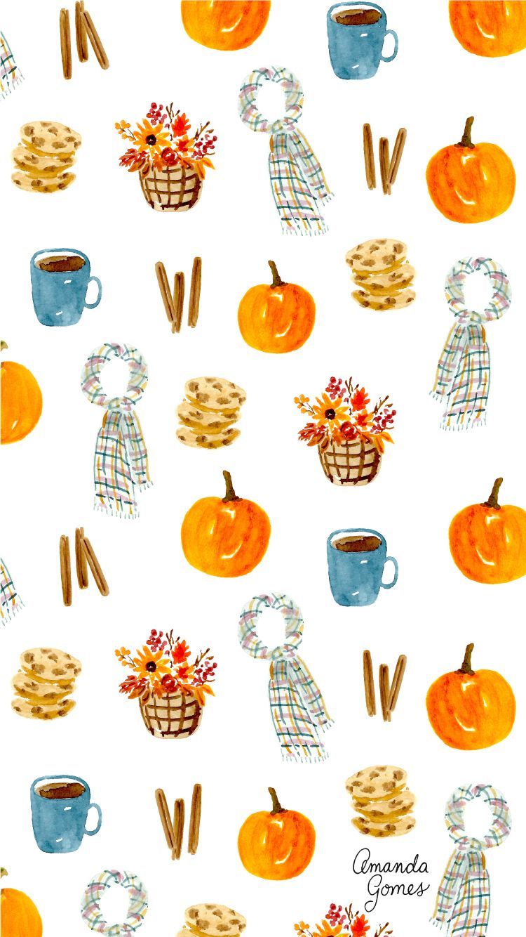 wallpaper cute Thanksgiving backgrounds 0096