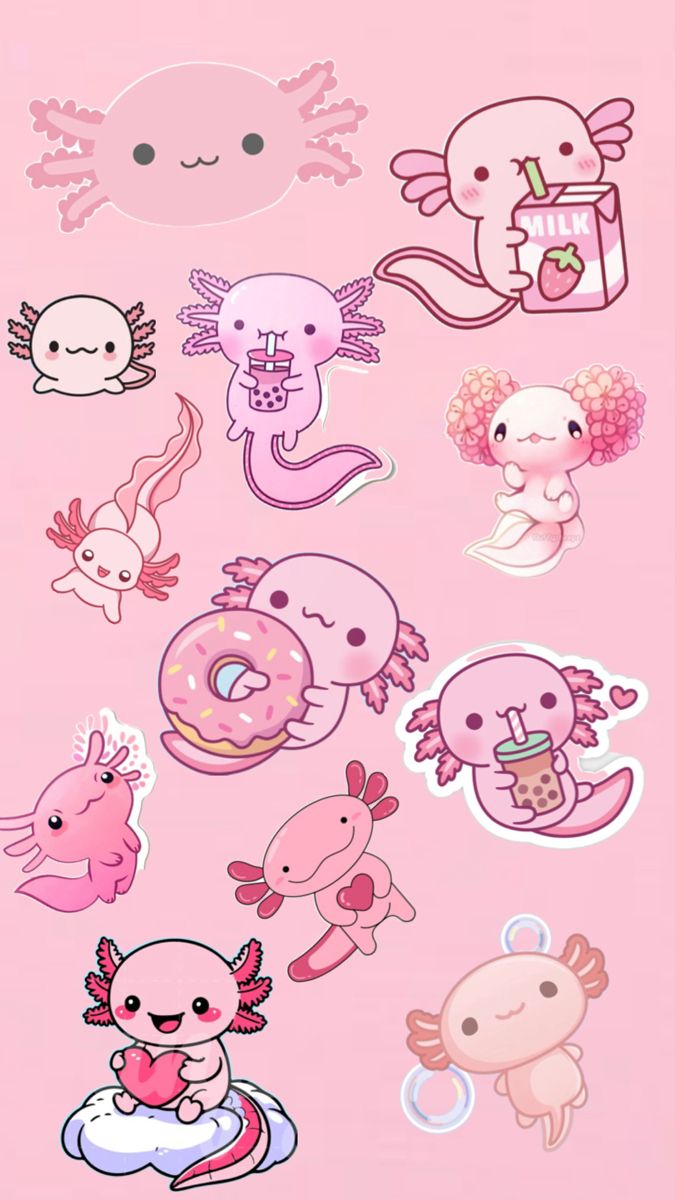 whimsical axolotl patterns for backgrounds