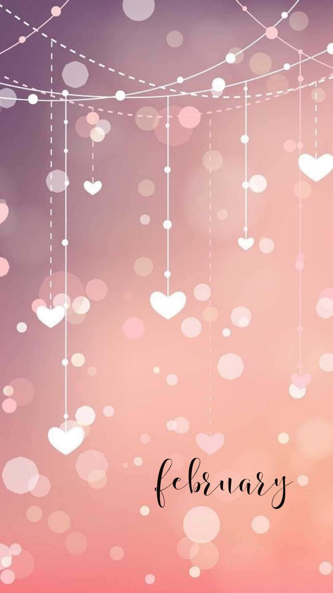 whimsical cute backgrounds for February