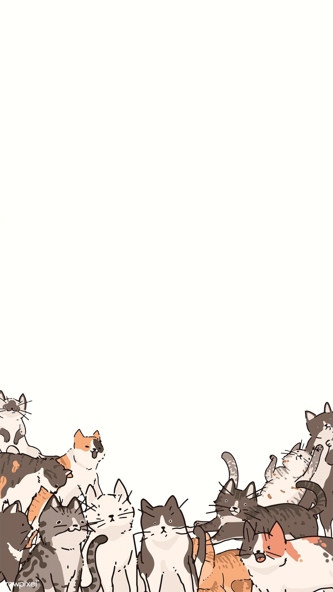 whimsical cute cat background designs