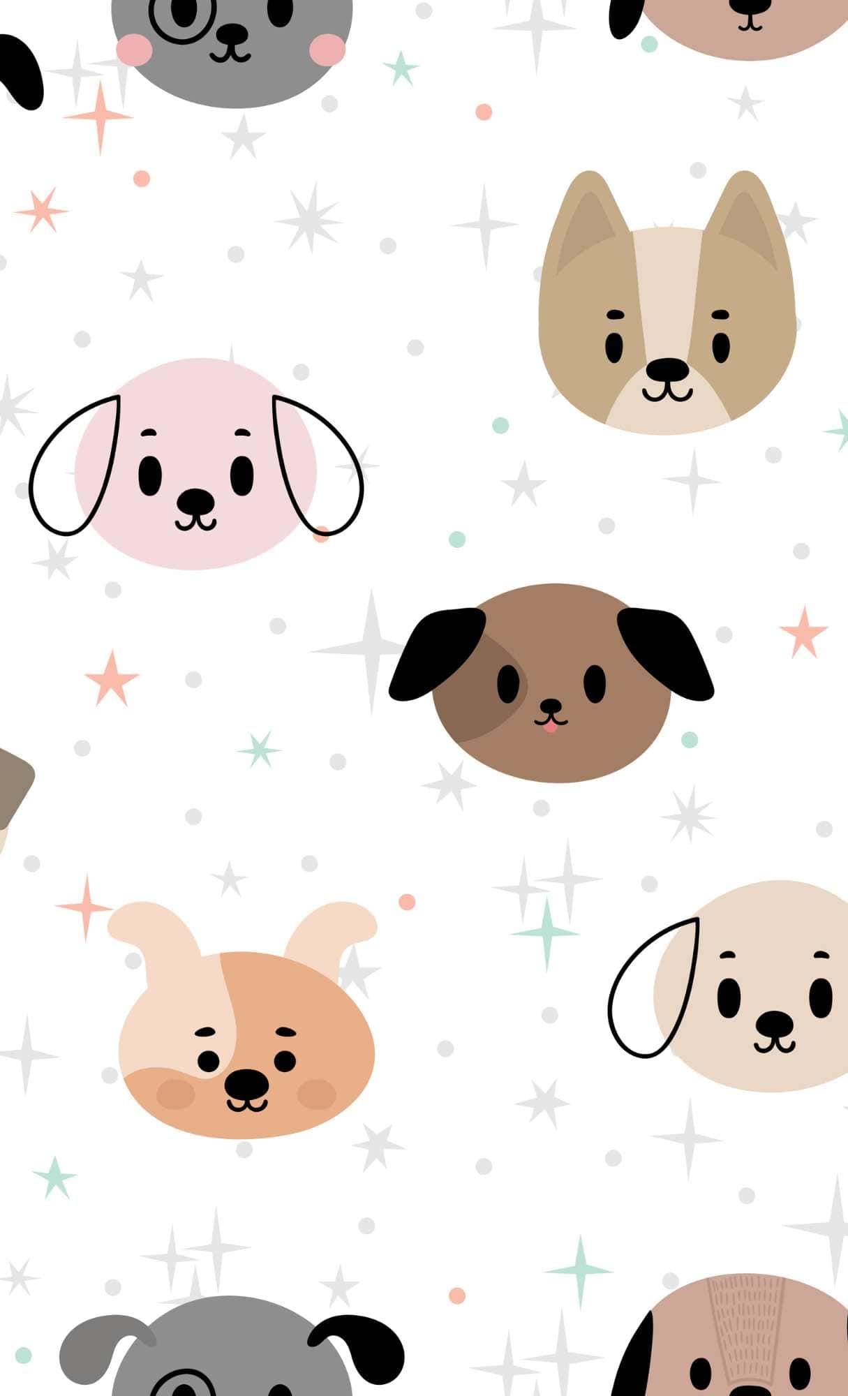 whimsical cute dog visuals.