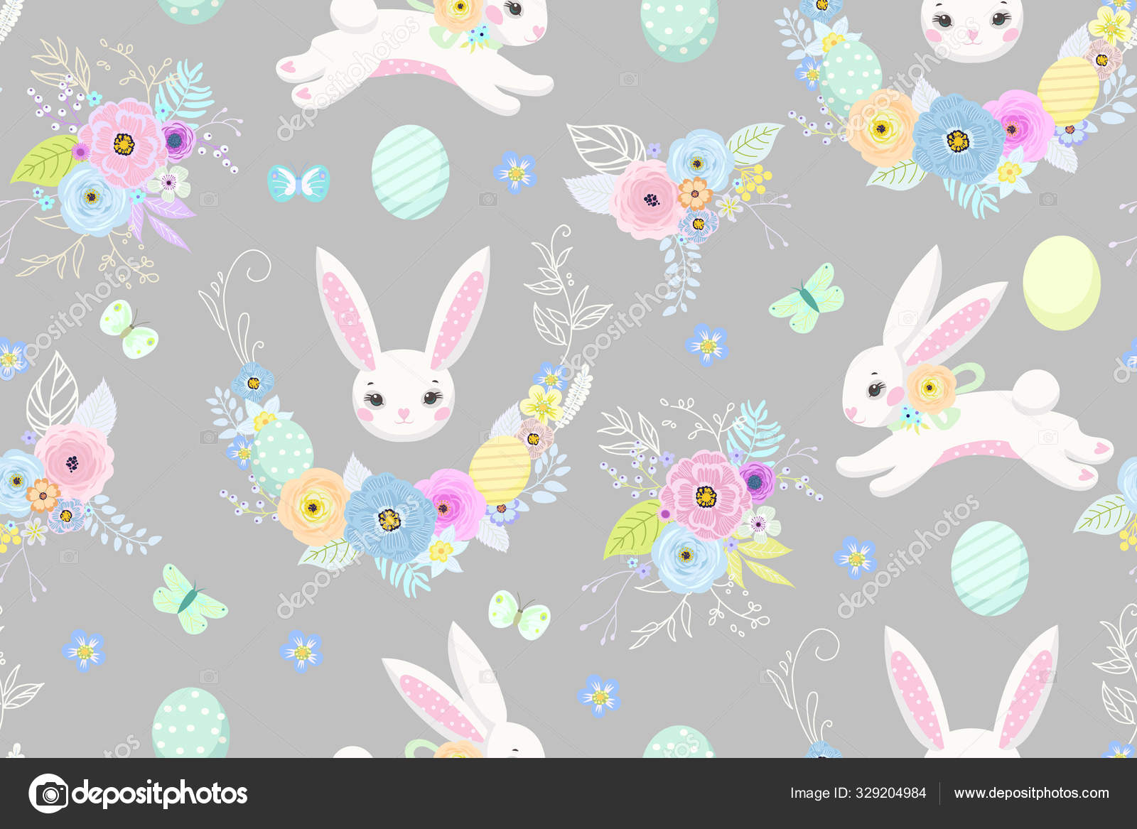 whimsical cute Easter backgrounds for parties