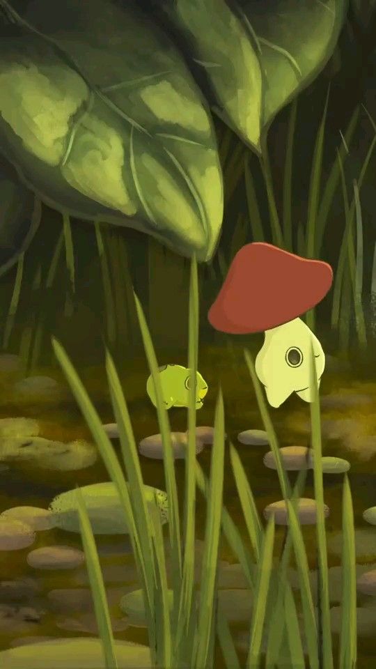 whimsical cute mushroom backgrounds