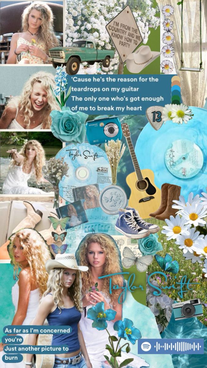 Whimsical cute Taylor Swift backgrounds for social media