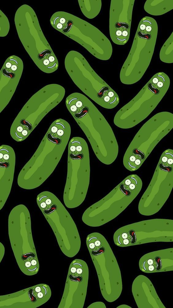 whimsical pickle illustrations as backgrounds