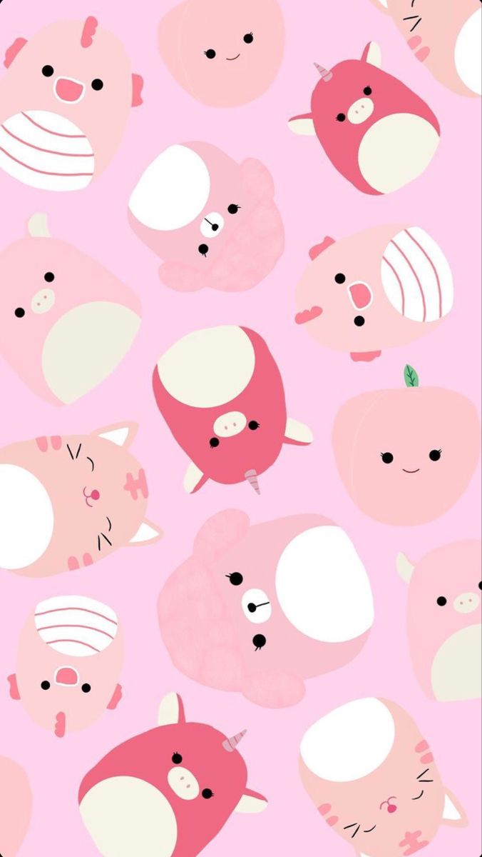 whimsical Squishmallow artwork for screens