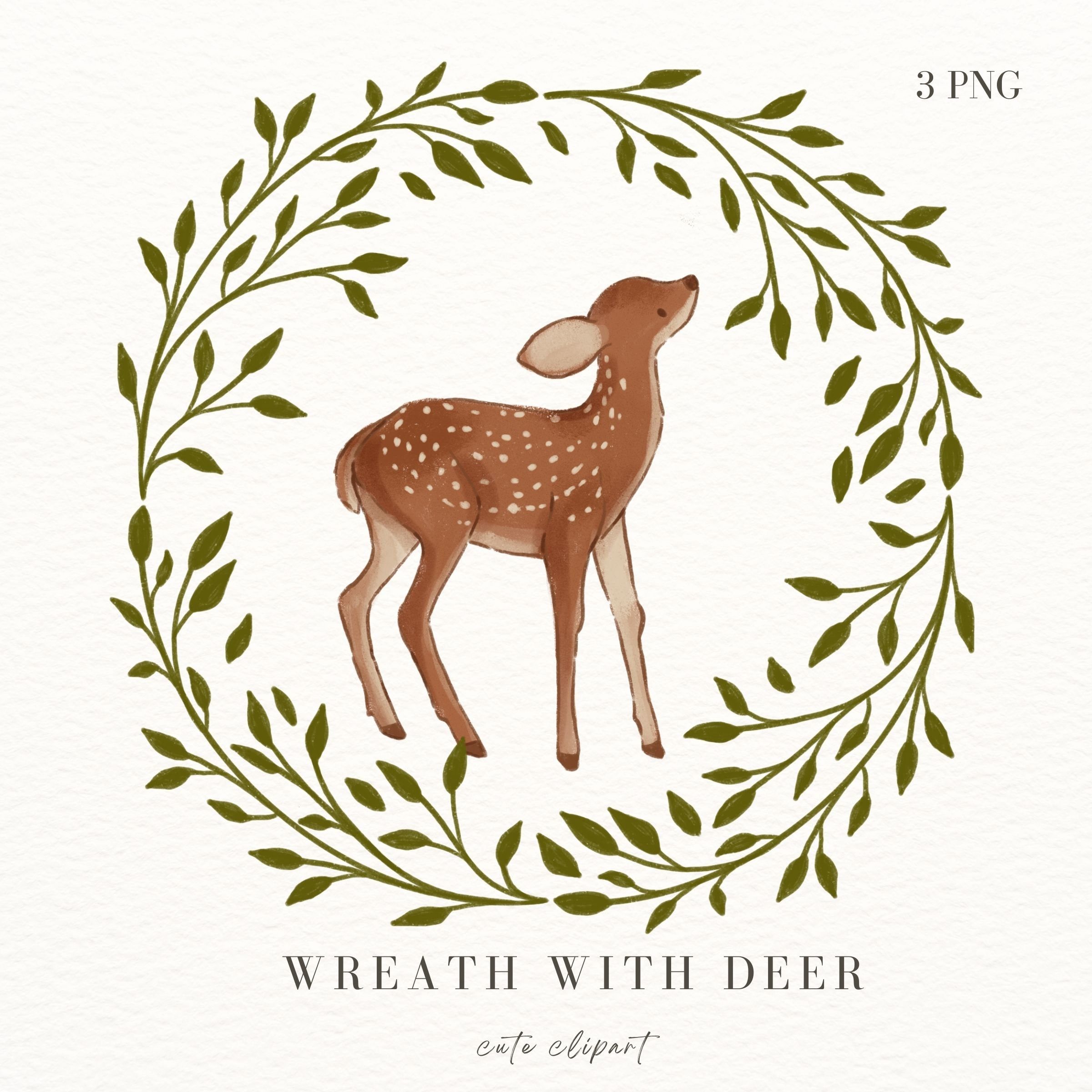 Whimsical cute deer background enhancing your space with charm and joy