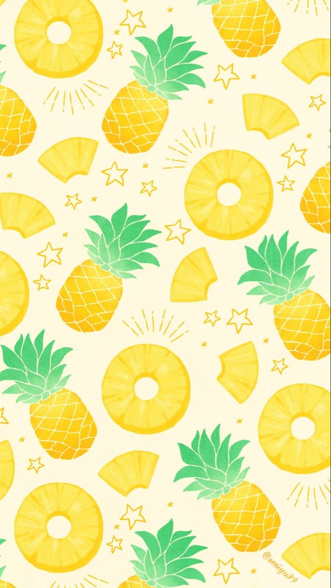 Stylish cute pineapple backgrounds to brighten your digital space