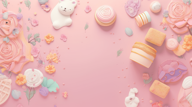 Cute bakery background is perfect for adding sweetness to designs