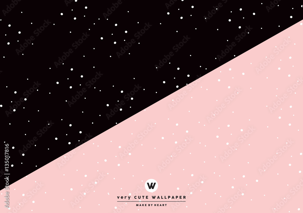 Refreshing cute pink and black backgrounds to brighten your screens