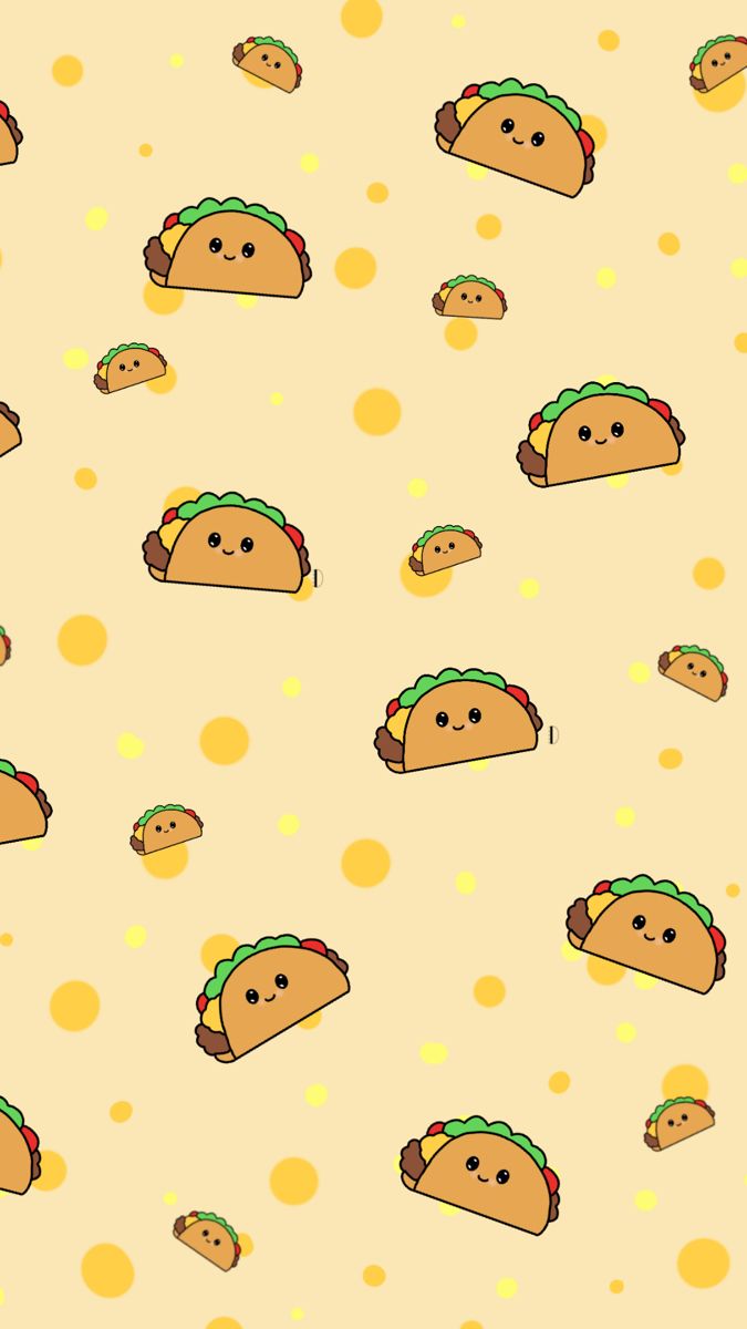 Perfect for your digital space a cute taco background awaits you